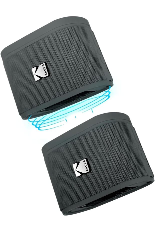 SOUNDBRIX Magnetic Stackable Bluetooth Speaker - Water Resistant - 5H Playtime - Grey