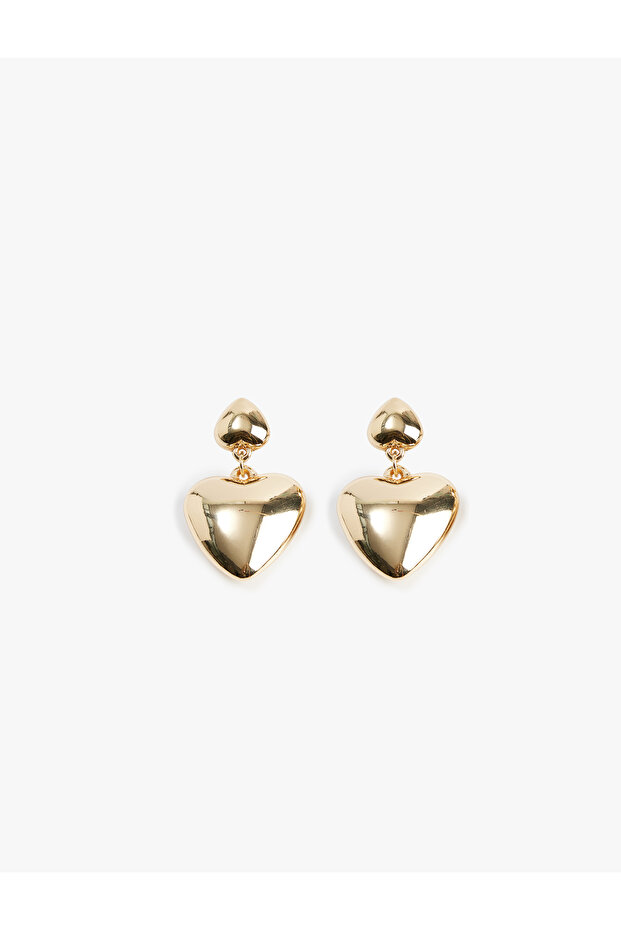 Women's Heart Earrings Medium Size