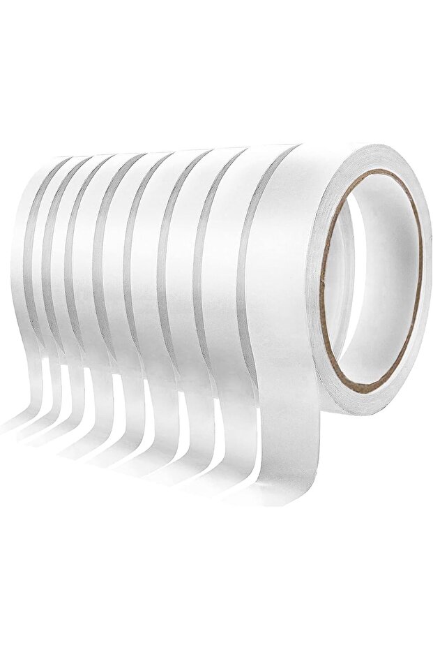 9 Rolls Double-Sided Tape,Easy Tear-by-Hand,Multi-Size for Crafts,Gift Wrap,DIY & Office