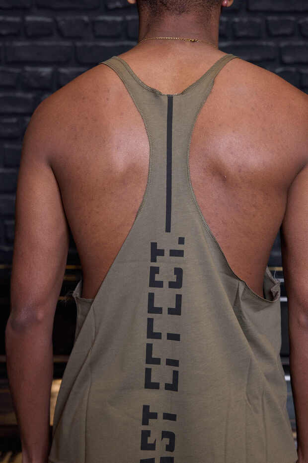 Fast Thin Strap Oversize Tank Top Green - 8
