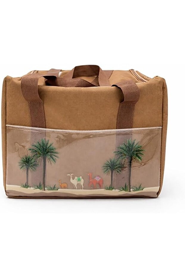 Insulated Thermal Cooler Bag with Compartments – Large Capacity Lunch & Food Storage Bag with Lid
