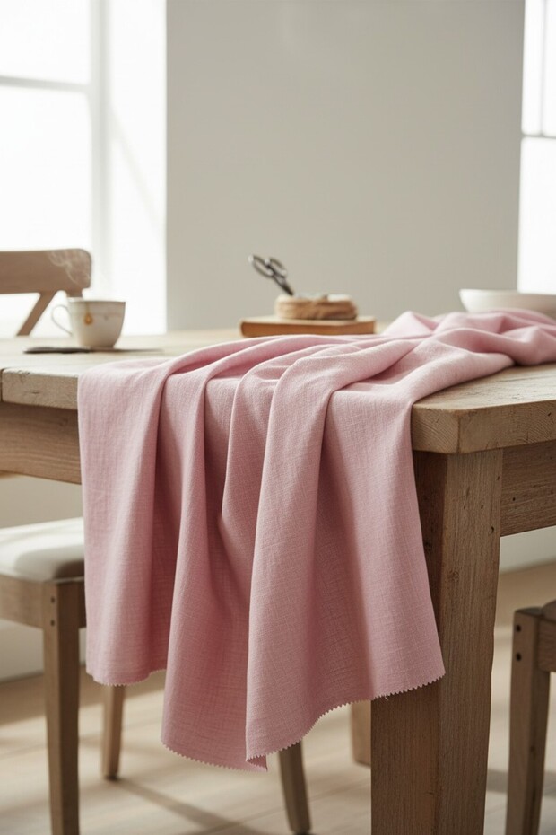 100% Linen Tok Duruşlu Woven Fabric | 1 Meter | Width: 150 cm