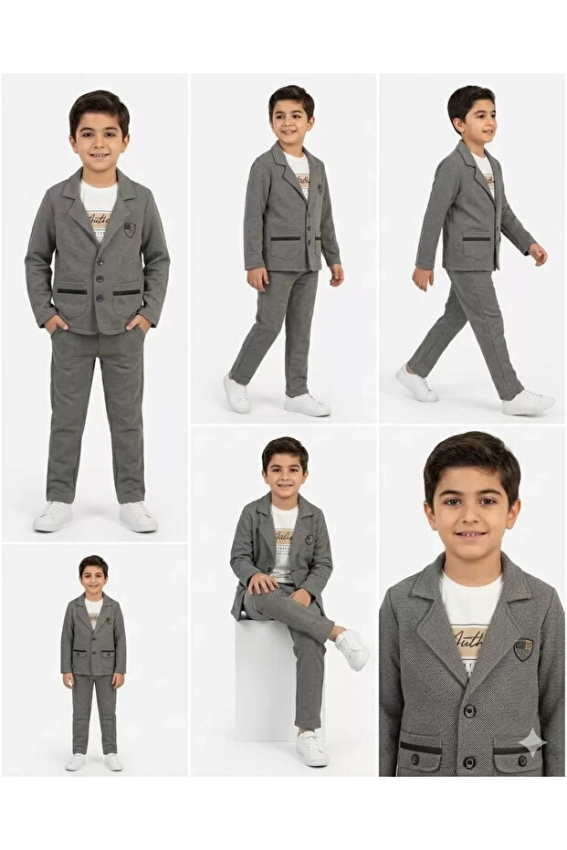 2-9 Years Old Jagger Fabric 3 Piece Children's Set