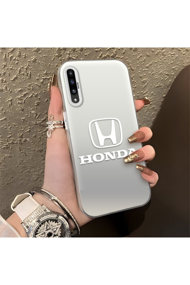 Samsung Galaxy A50S Compatible Silicone Edge Hard Back Anti-Fall Phone Case Honda Patterned