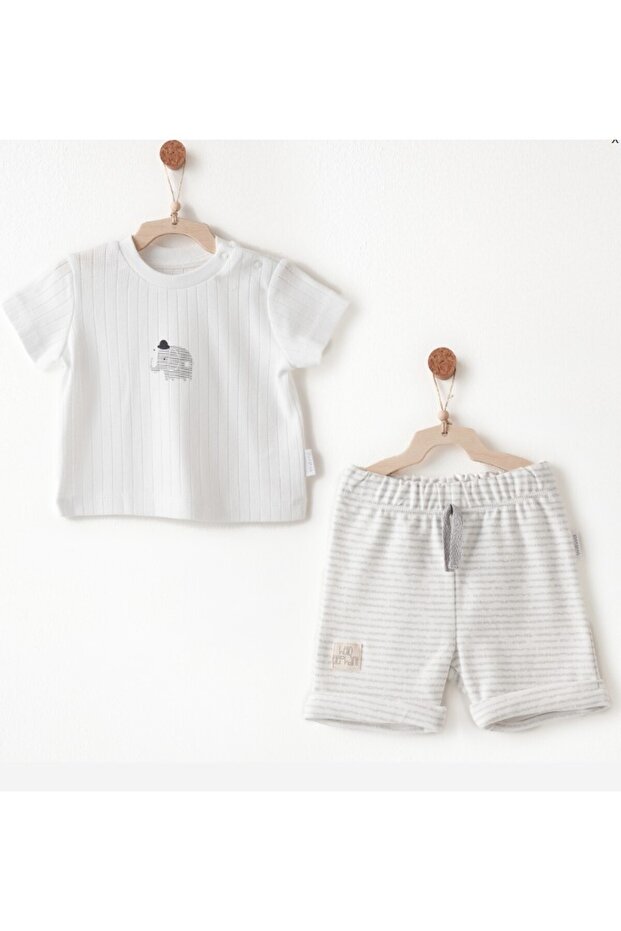 Andy Wawa 2-Piece Set Hello Elephant White