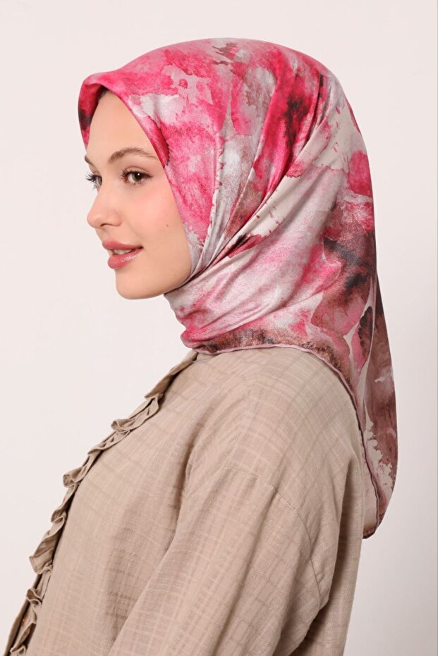 Pastel Color Splash Pattern Sparkling Crystal Scarf