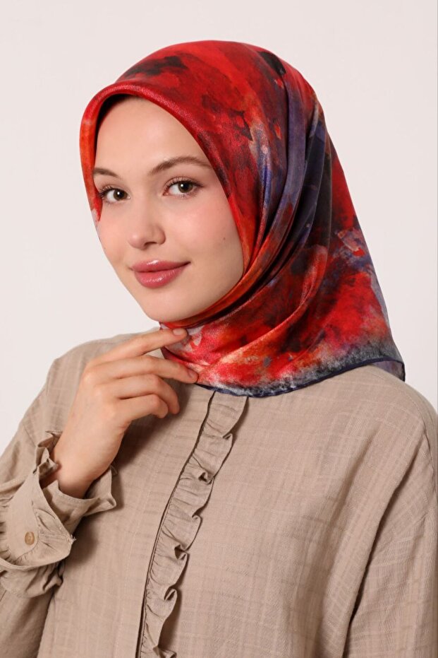 Pastel Color Splash Pattern Sparkling Crystal Scarf