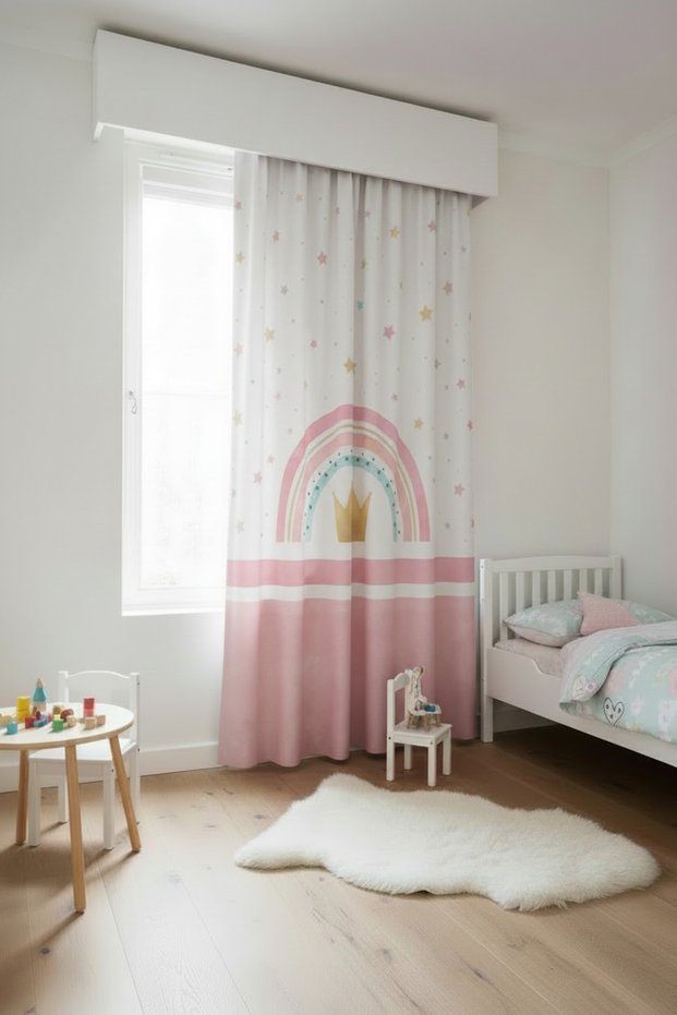 Children's Room Printed Background Curtain 140 X 260 A+ Quality