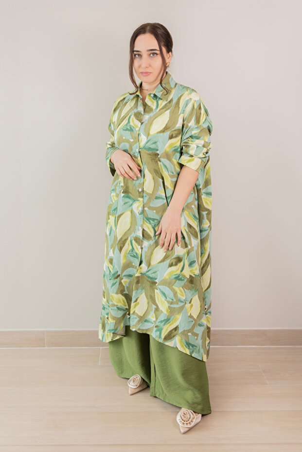 Sage Green Abstract Co-Ord Set