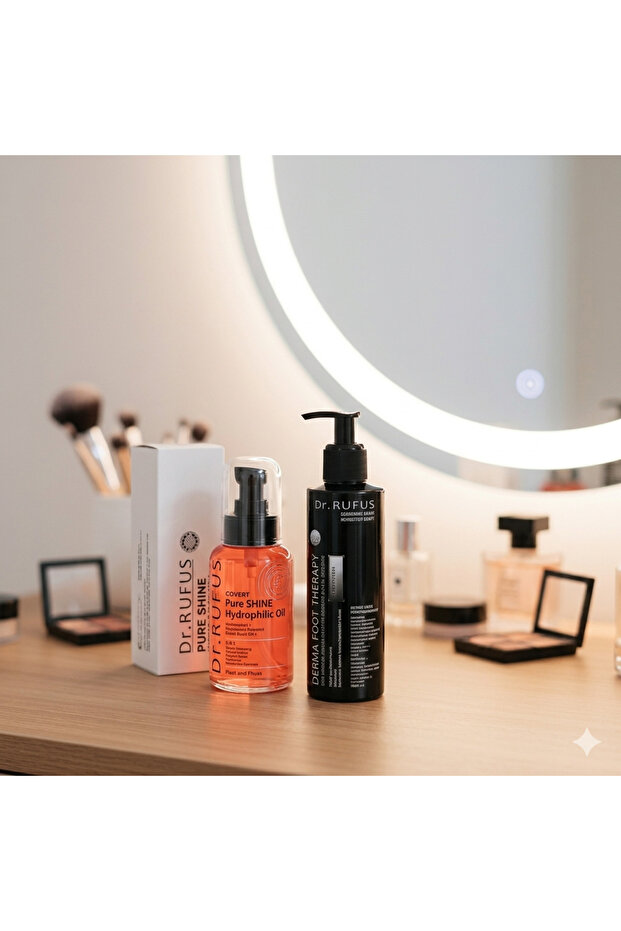 Shine Hydrophilic Foot Cleansing Oil + Dermafoottherapyrepairingfootbalmprofessionalcareduo
