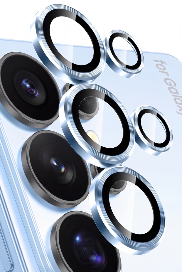 واقي عدسة الكاميرا Galaxy S26 Ultra AR+ AF، زجاج مقاوم للخدش، حماية عالية الدقة، أزرق فاتح
