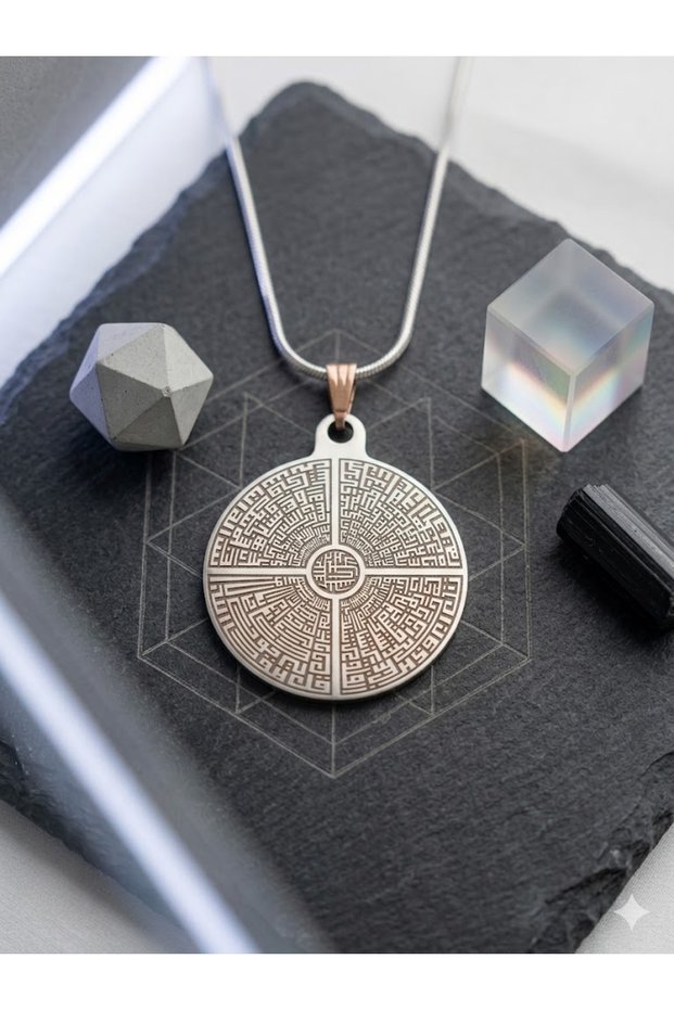 4 Surahs of the Quran Kafirun İhlas Felak Nas Steel Necklace