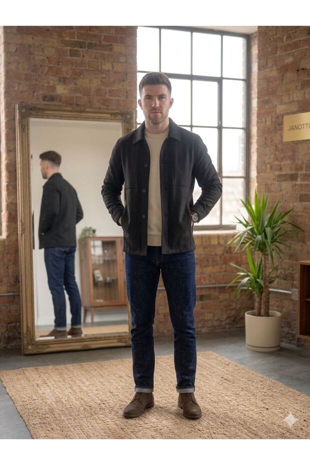 - Boxy Fit Slim Jacket