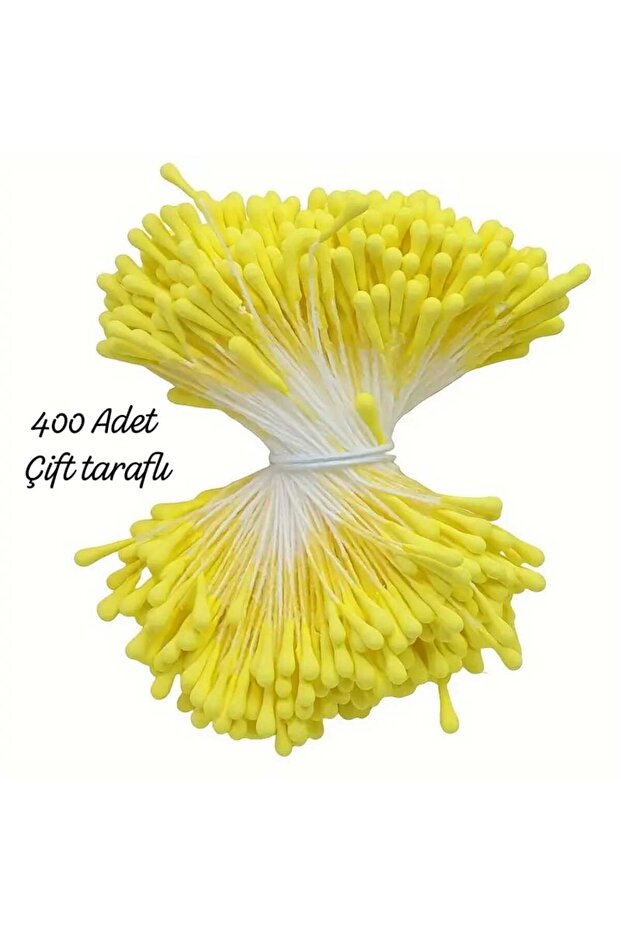 Chenille Flower Making Bud Pack – Artificial Flower Seed Hobby Set (Yellow Color)