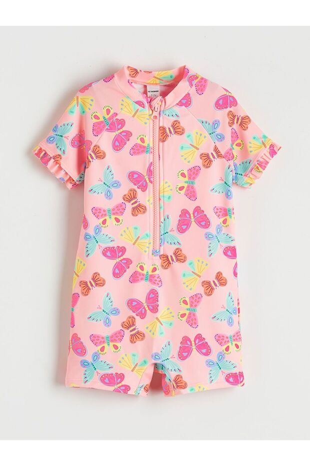 Lcw Kids Butterfly Printed Girls' Swimsuit