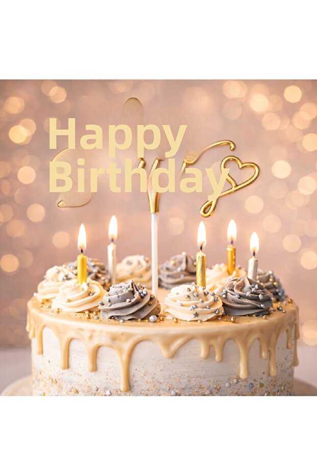 Happy Birthday Cake Decoration Plexiglass – Happy Birthday Cake Topper