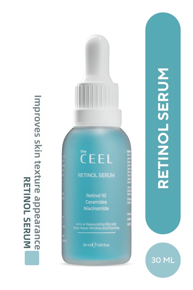 Anti-Wrinkle and Anti-Aging Brightening Retinol Serum Ascorbic Acid, 1% Retinol & Ceramides 30 ml