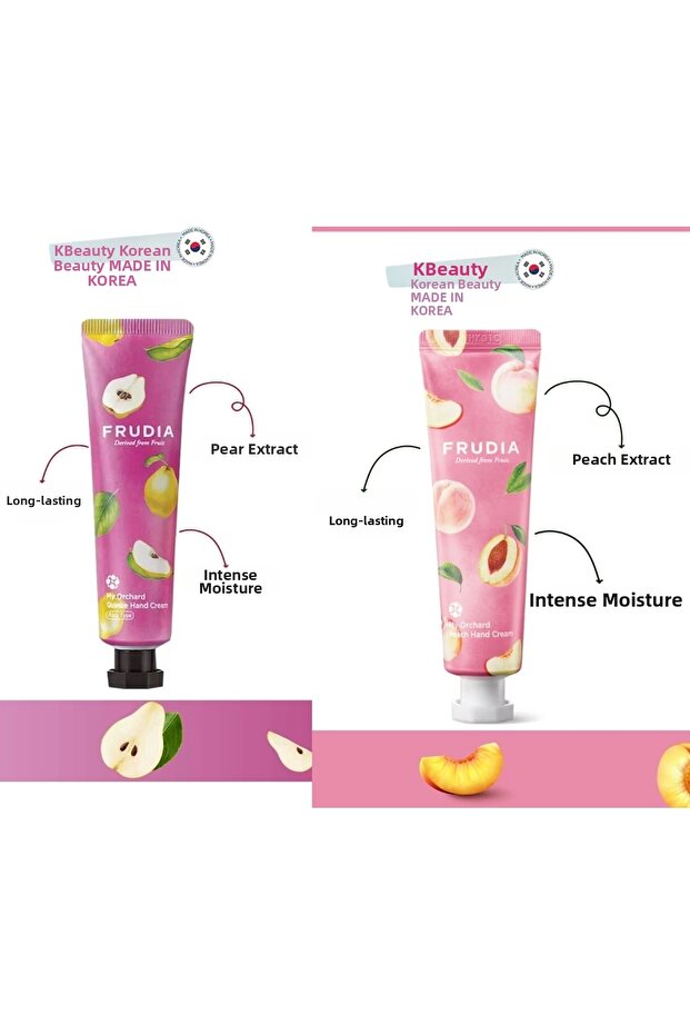 My Orchard Hand Cream Quince and My Orchard Hand Cream Peach 30 g
