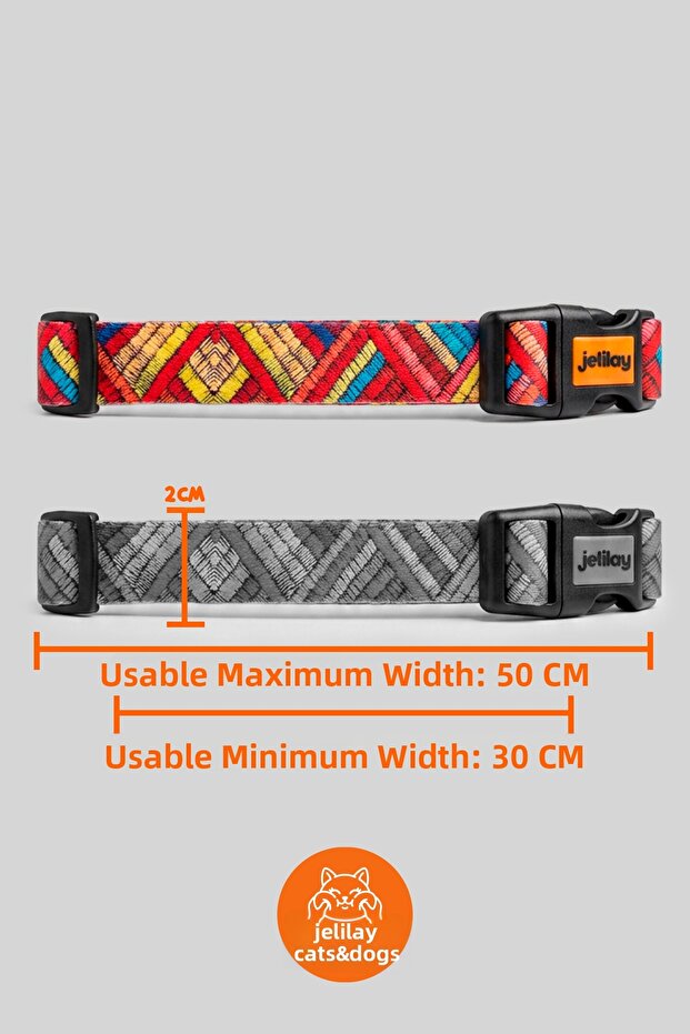 Colorful Patterned Dog Collars - Adjustable - 4