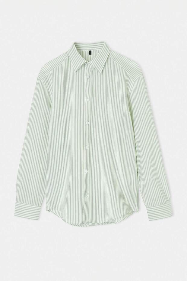 Yeşil Oversize Erkek Gömlek TMNSS25GO00024 - 5