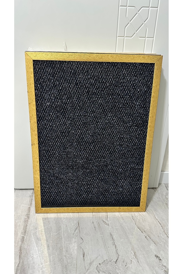 Mgsdizayn Black-Gold Door Mat 50*70