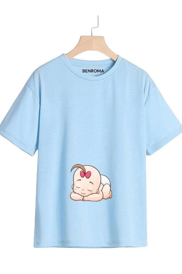 PRINTED PREGNANT TSHIRT