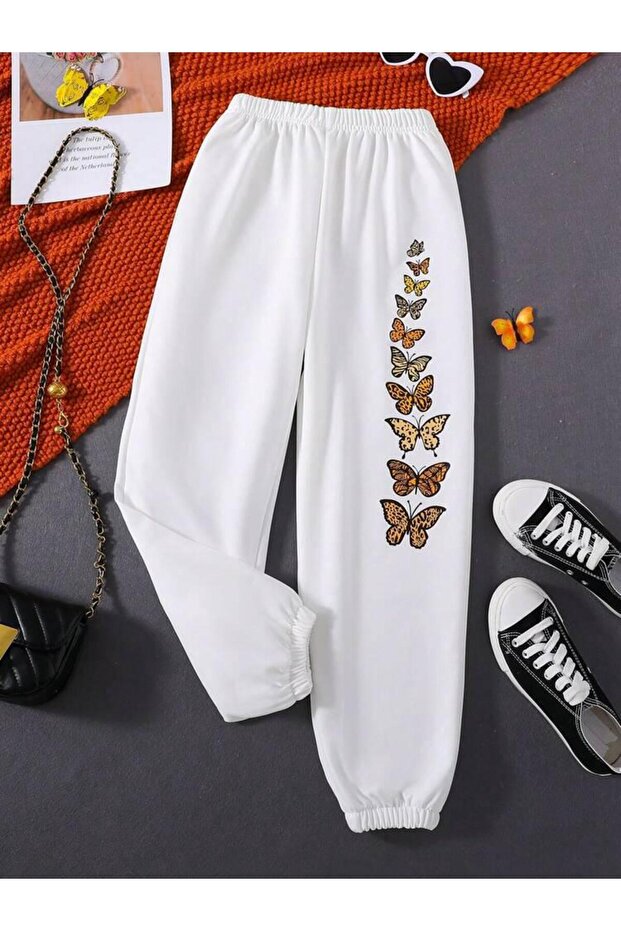 Butterfly printed comfortable fit Sweatpants