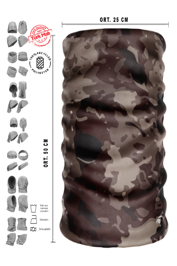 Police Neck Gaiter Poh Camouflage Patterned Seamless Tube Baf Mask