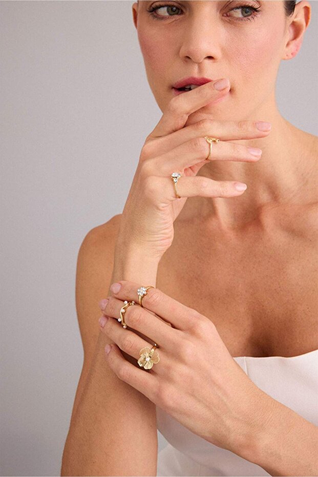 Women's 5-Piece Ring Set H2567Axns