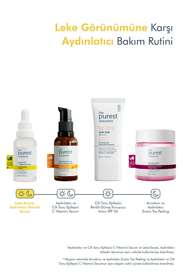 Aydınlatıcı ve Leke Görünümü Azaltıcı Arbutin Cilt Bakım Serumu 30 ml - 5