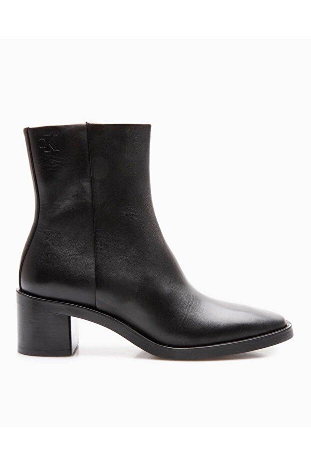 BLOCK HEEL ZIP BOOT LTH - 1