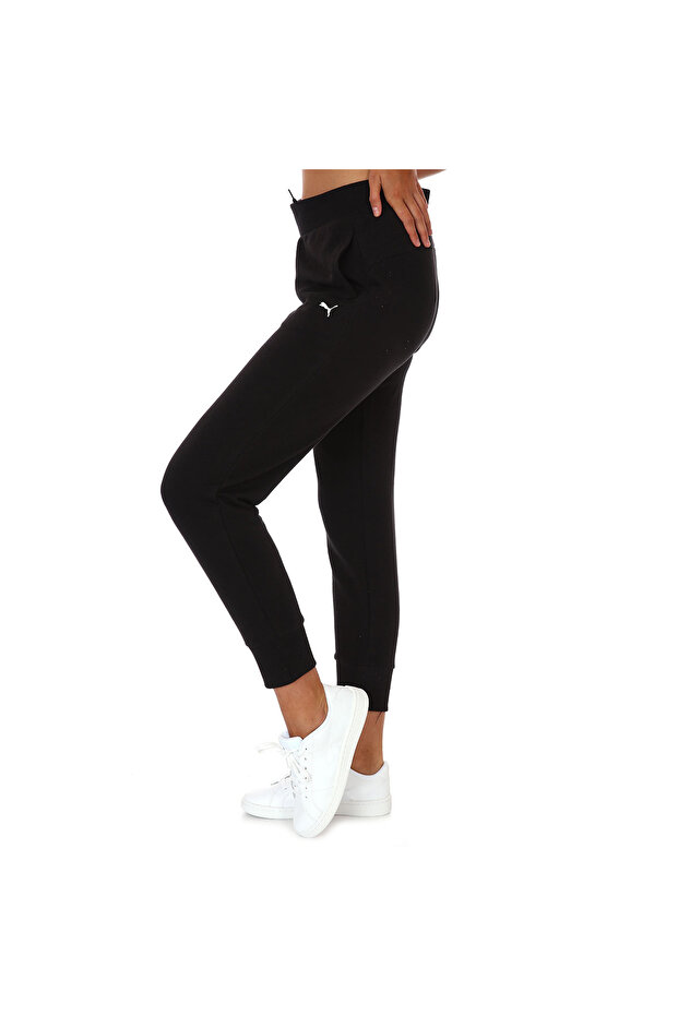 Essential Sweatpants Kadın Siyah Günlük Stil Eşofman Altı 58684251 - 6