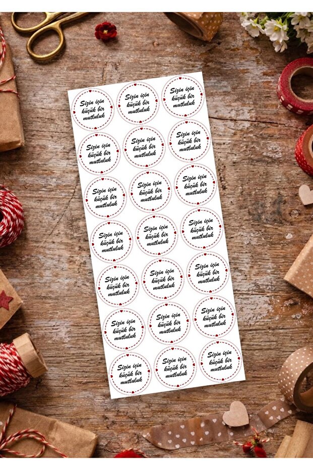 Miona Paketlemeye Özel İşletmeler İçin Sticker Hediyelik 21 Adet (1 sayfa)