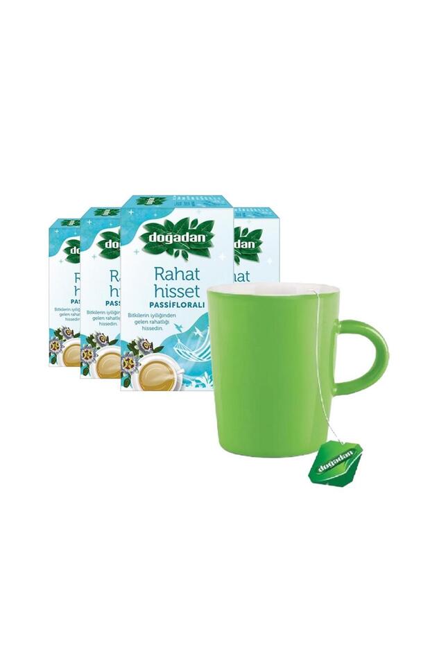 Feel Comfortable Passifloral 18-Pack X 4, Green Mug Gift Set
