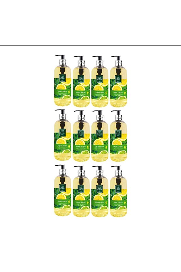 Natural Olive Oil Liquid Soap Çeşme Lemon 500 ml X 12 Pieces