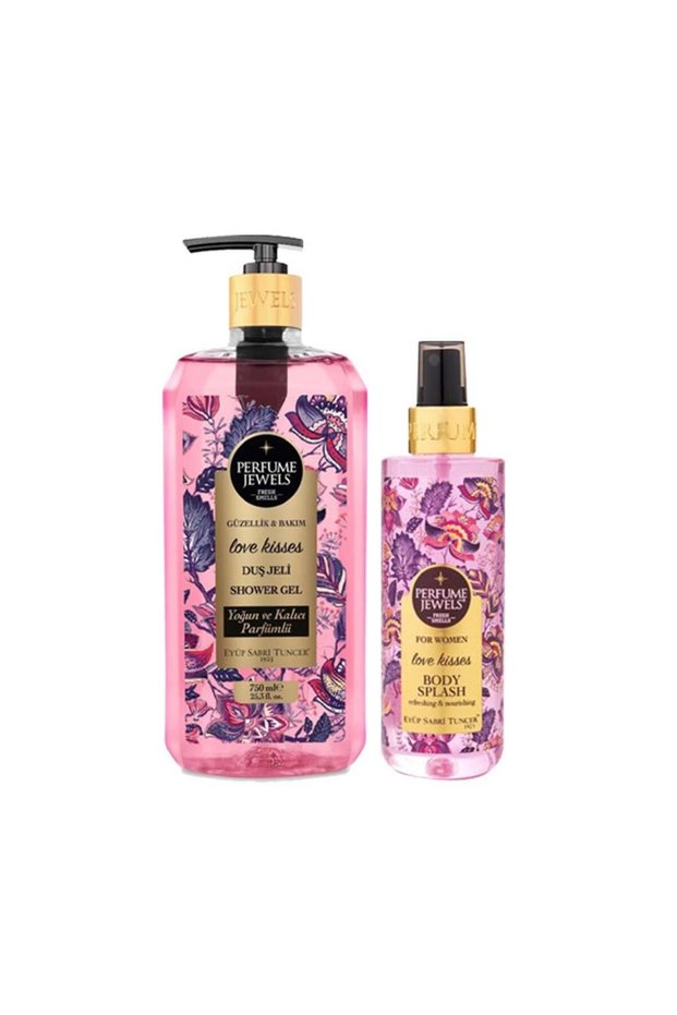 Love Kisses Shower Gel 750 ml and Pj Body Splash Love Kisses 250 ml