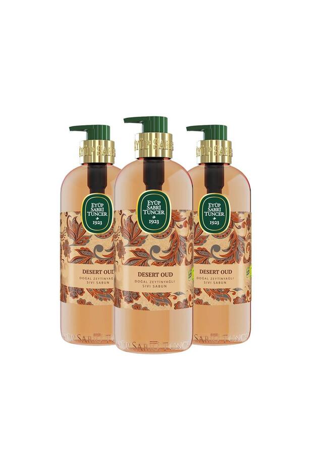 Desert Oud Natural Olive Oil Liquid Soap 500 ml X 3