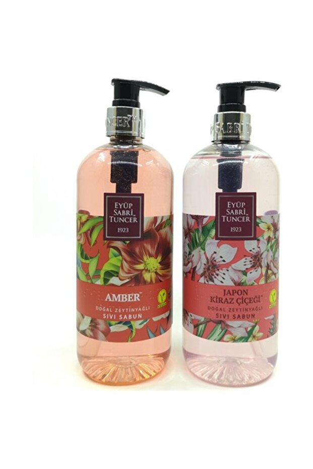 Liquid Soap Amber 500 ml and Japanese Cherry Blossom 500 ml