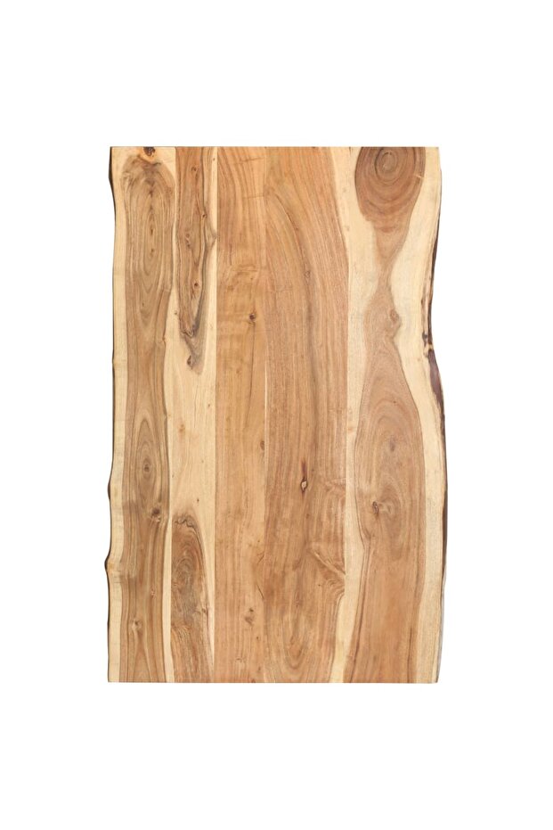 Table Top Solid Acacia Wood 100x(50-60)x3.8 cm