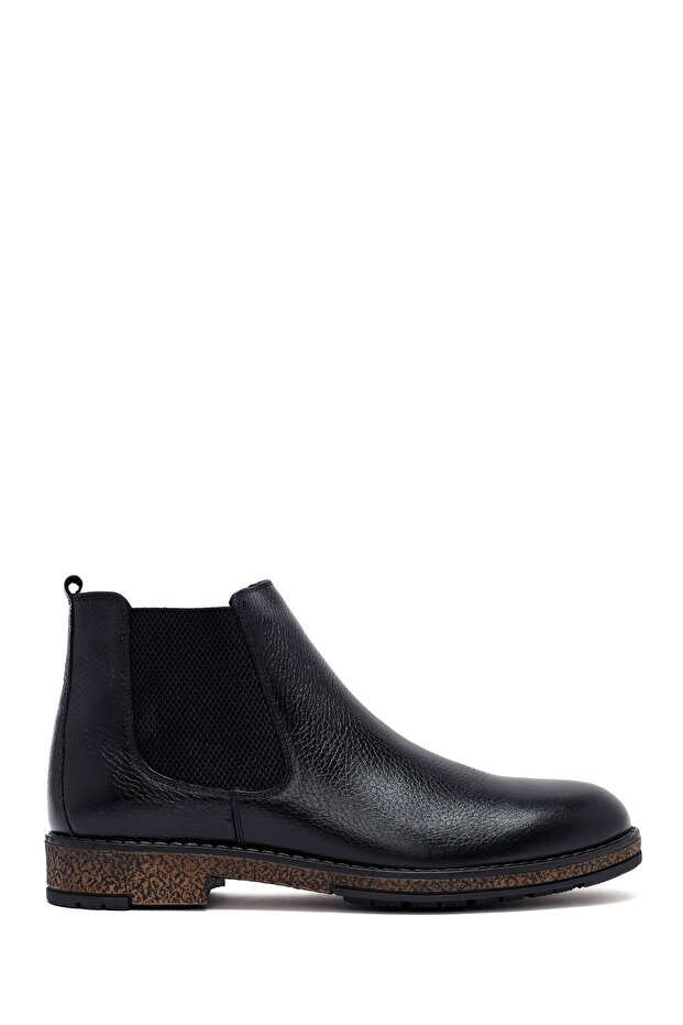 Men's Black Leather Chelsea Boots 25Wfd6719Ft