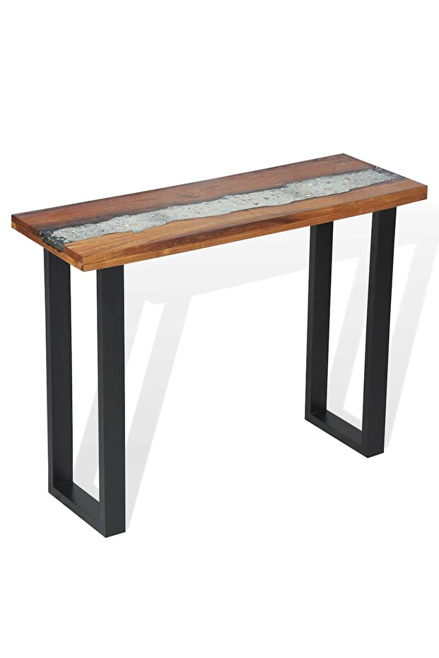 Console Table Teak 100x35x75 cm - 5