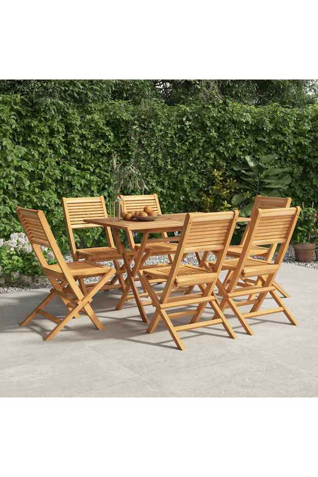 Folding Garden Chairs 6 pcs 47x62x90 cm Solid Wood Teak