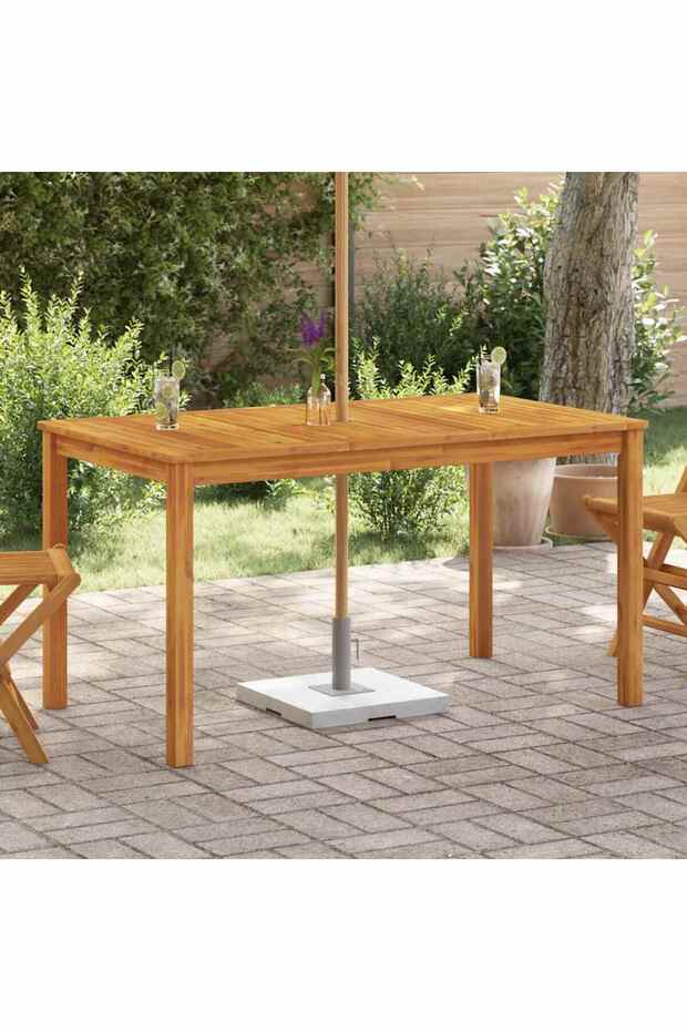 Garden Table 140x80x74 cm Solid Acacia Wood