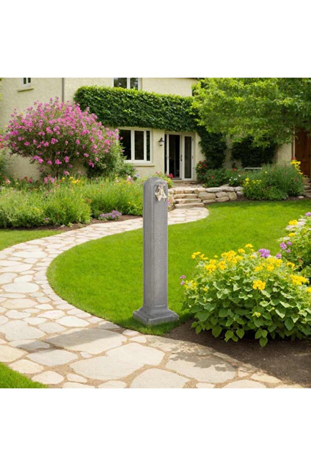 Garden Tanker with Faucet Light Grey Stone Look