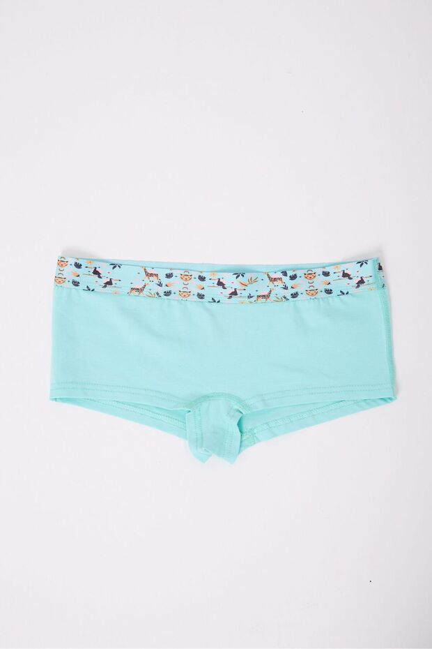 Cotton Lycra Printed Boyshort Set of 3 Women's Panties White