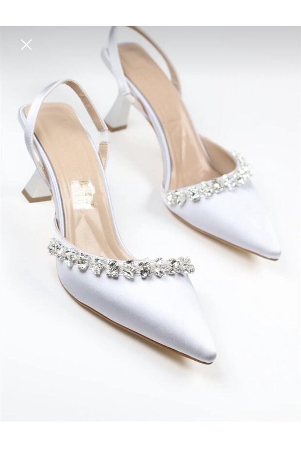 Hco Satin Row Stoned Women's Stylish Heeled Shoes