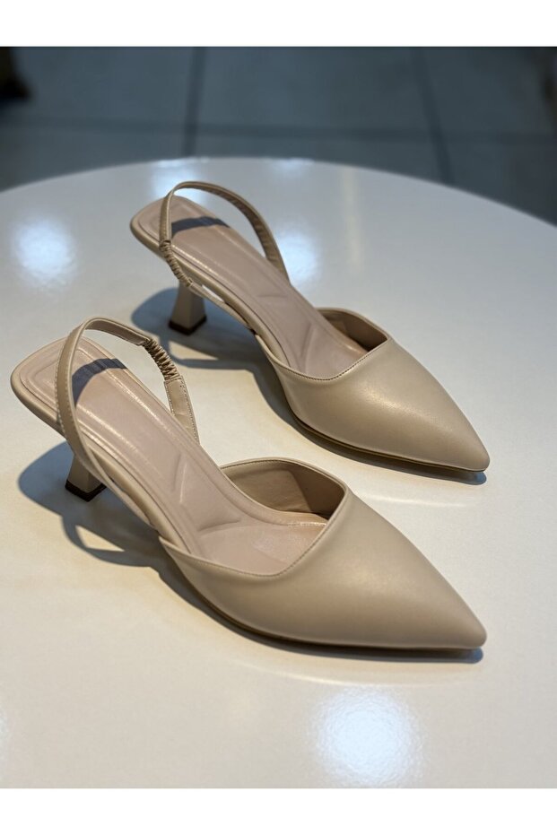 Hco Thin Heeled Open Back Casual Women's Heeled Shoes