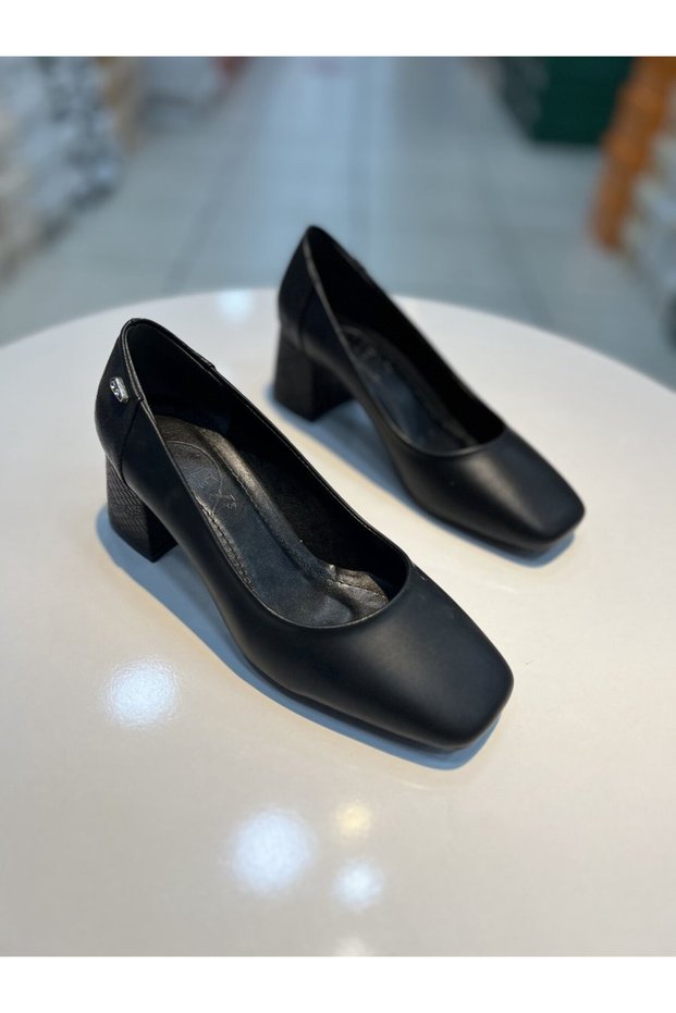 Vollex Blunt Mold Short Heeled Casual Women's Shoes