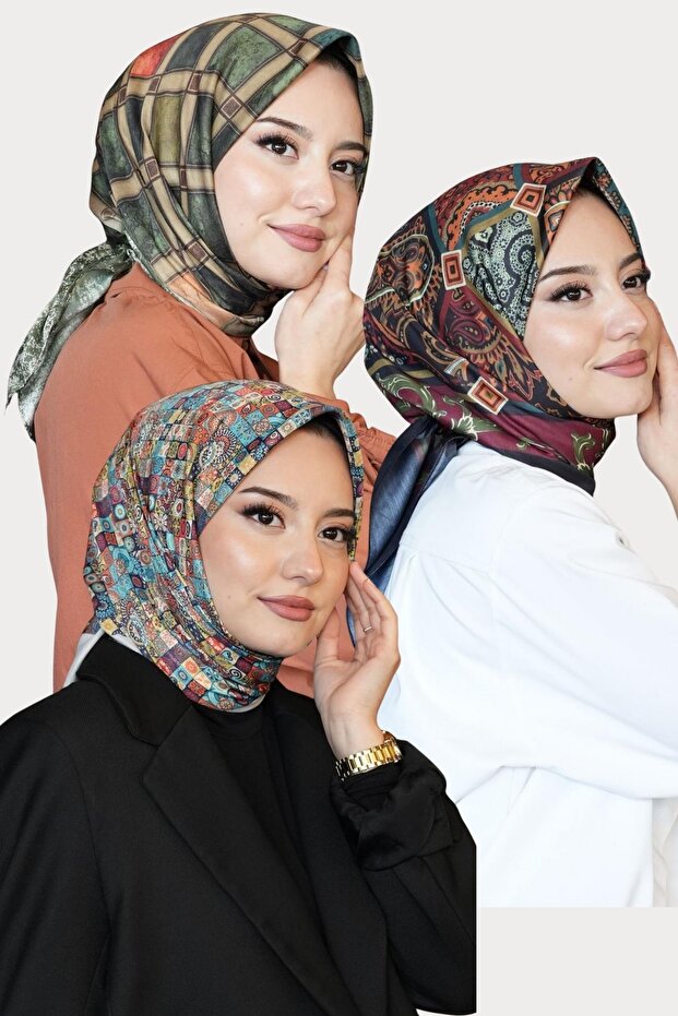 Geometric, Ethnic Pattern Soft Cotton Scarf Buy 3 Get 2