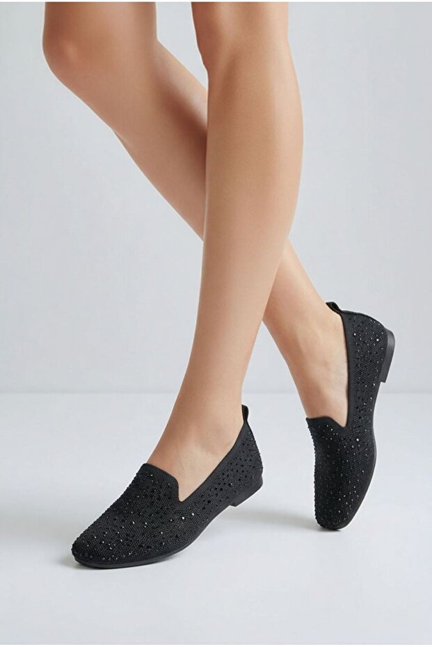 Vollex Stoned Flat Shoes for Women